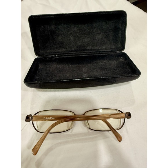 Calvin Klein 494 509 BROWN EYEGLASSES GLASSES FRAME CK494 52-16-130mm Italy - Picture 1 of 7